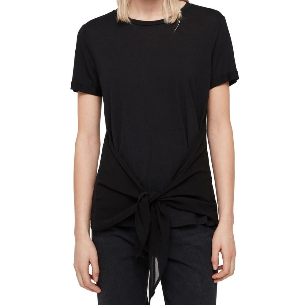 ALL SAINTS NWOT Yato Front Tie T-Shirt